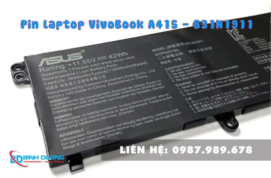 Tại sao nên chọn Pin Laptop Asus chính hãng?