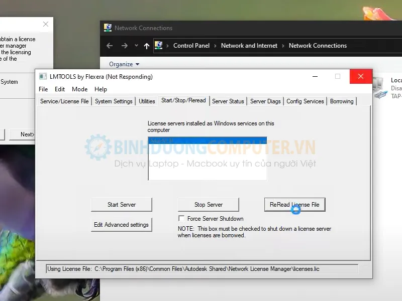 Sửa lỗi bản quyền Flexnet