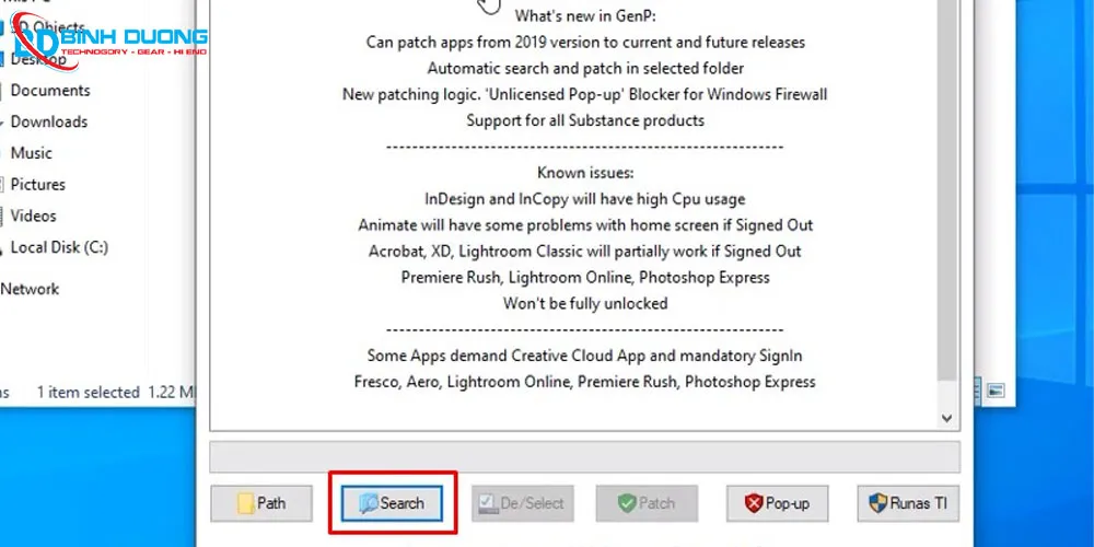 Bước 9: Bấm Search