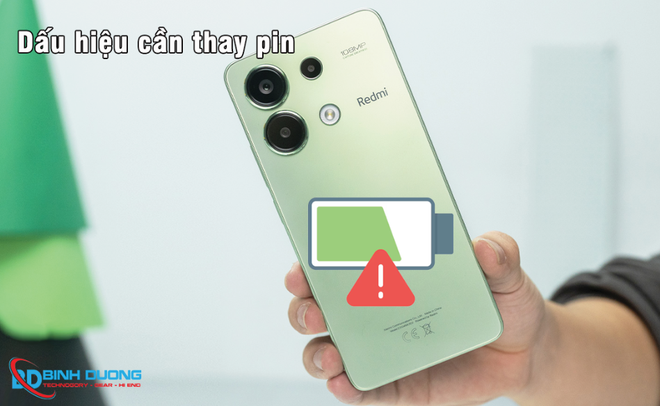 Dấu hiệu cần thay pin điện thoại Redmi Note 13