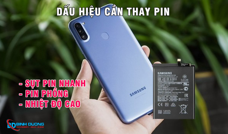 Dấu hiệu cần thay pin Samsung A11