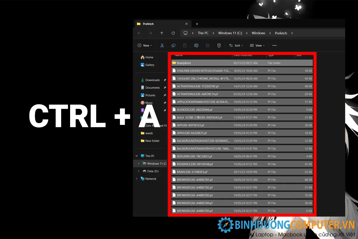 Xóa hết file rác làm nặng hệ thống máy