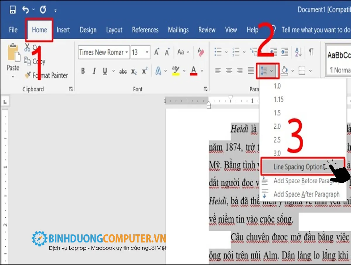 Cách chỉnh khoảng cách dòng trong Word đơn giản nhất
