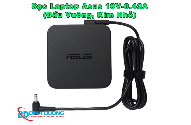 SẠC LAPTOP ASUS 19V-3.42A (Vuông, Kim nhỏ)