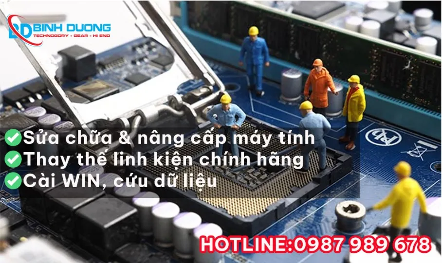 Các dịch vụ sửa chữa máy tính tại Bình Dương Computer