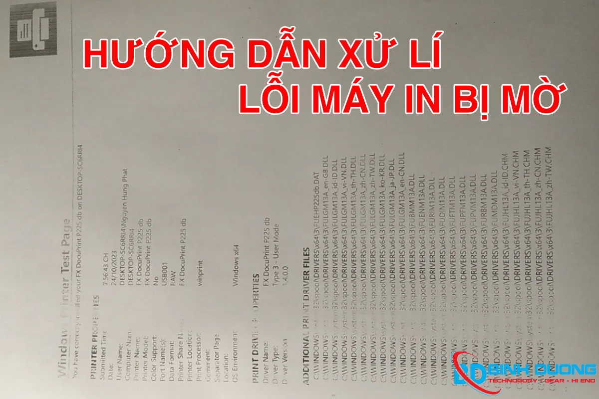 Máy in bị lỗi in mờ phải làm sao? Hướng dẫn xử lí nhanh chóng