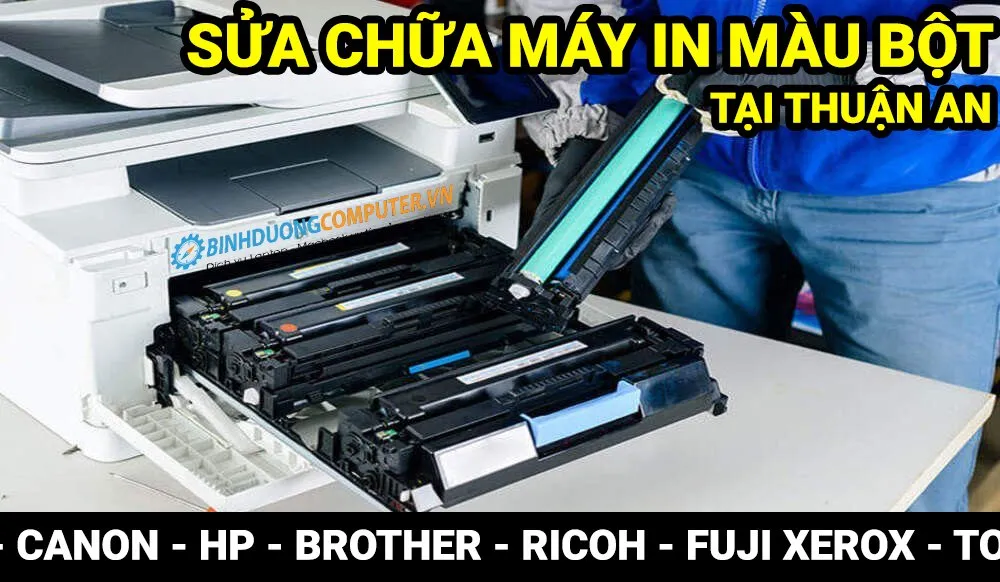 dịch vụ sửa máy in màu thuận an