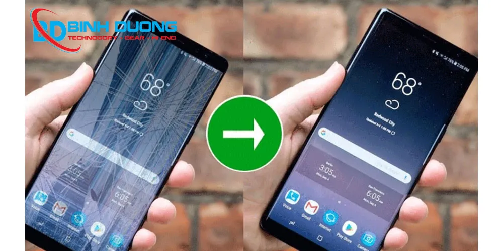 thay màn hình samsung a55 lấy liền bình dương