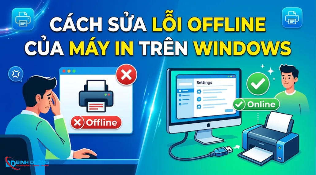 Cách sửa lỗi offline của máy in trên Windows