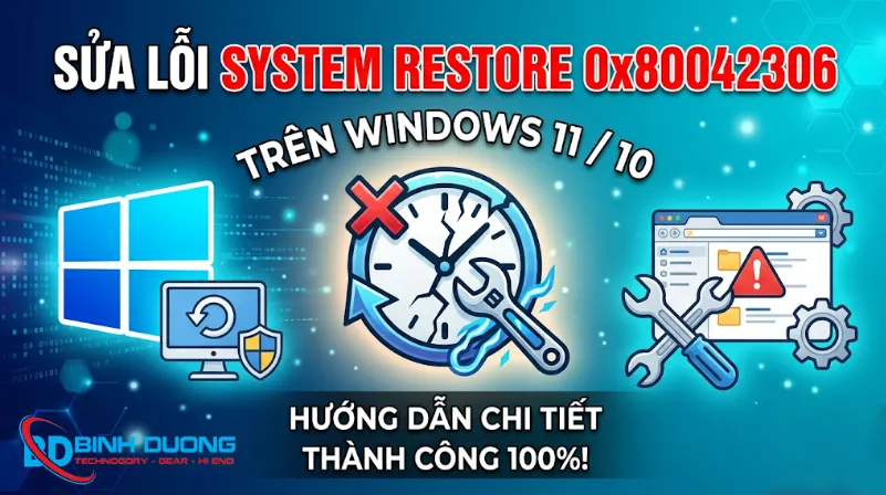 Cách sửa lỗi System Restore 0x80042306 trên Windows