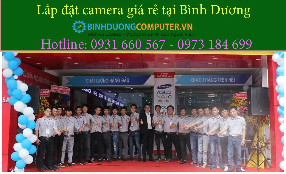 Lắp đặt camera giá rẻ tại Bình Dương