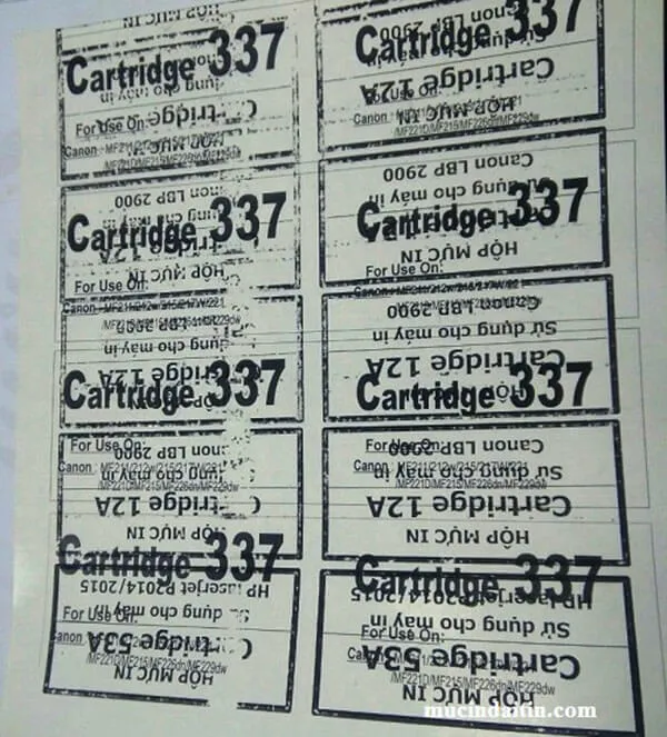 SỬA MÁY IN BỊ LỖI BÓNG CHỮ