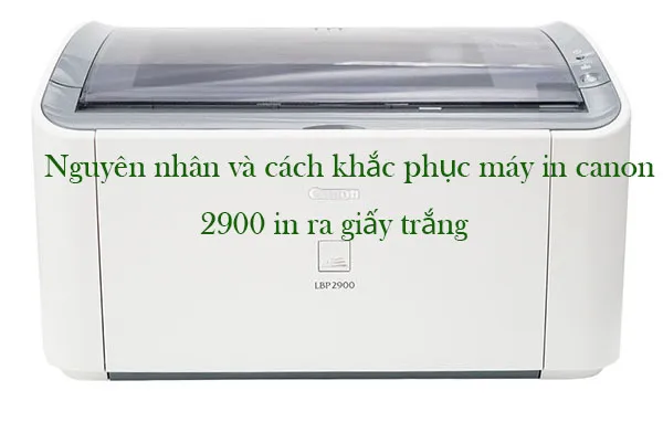 Nguyên nhân và cách khắc phục máy in canon 2900 in ra giấy trắng