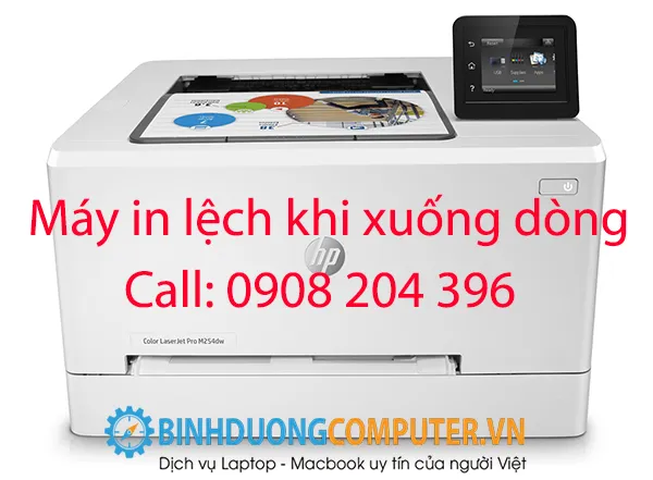 HP color laserjet không in xuống một bên