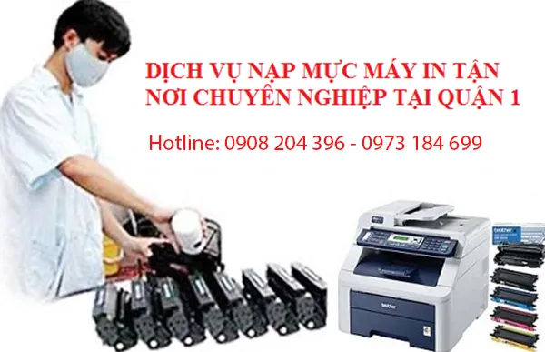 Nạp mực máy in tại nhà quận 1