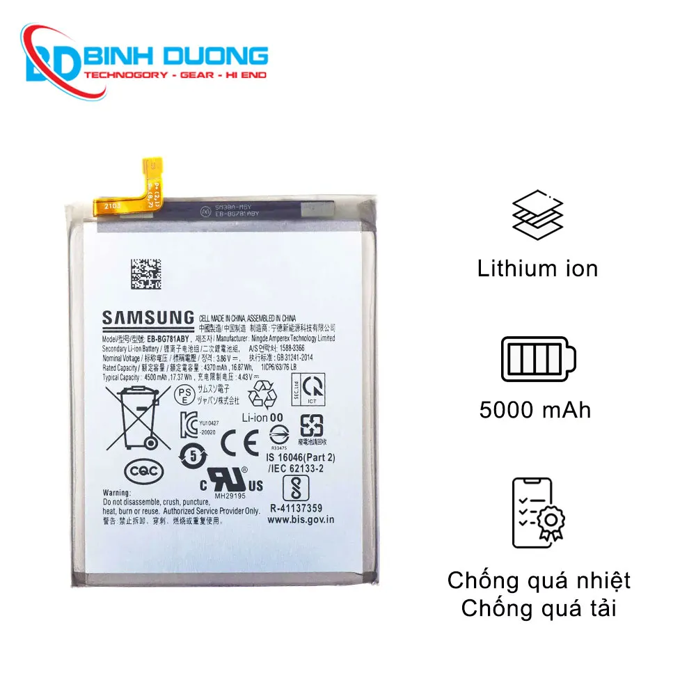 Thay pin Samsung A52s
