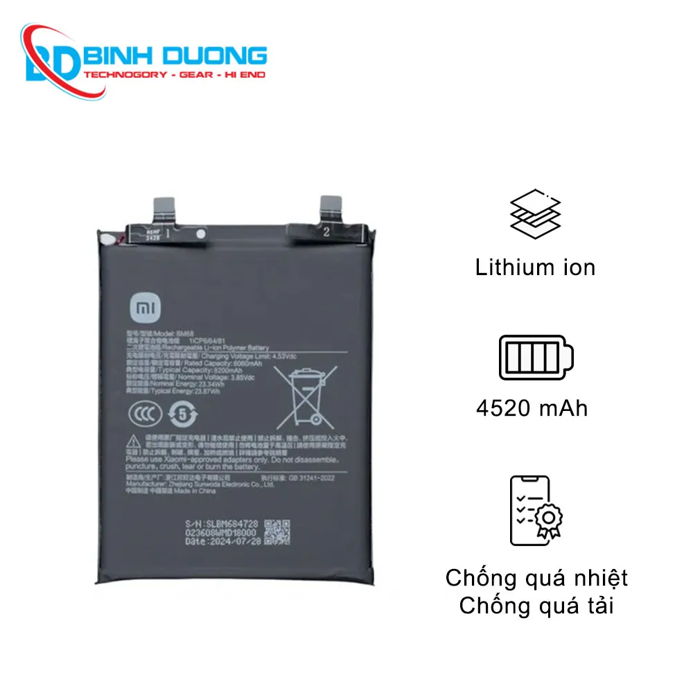 Thay pin Xiaomi POCO F3