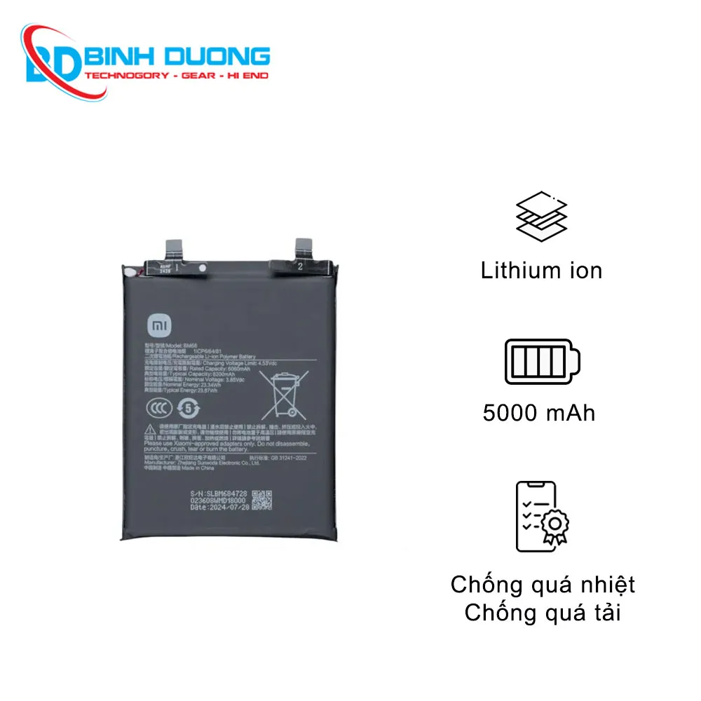 Thay pin Xiaomi POCO X5