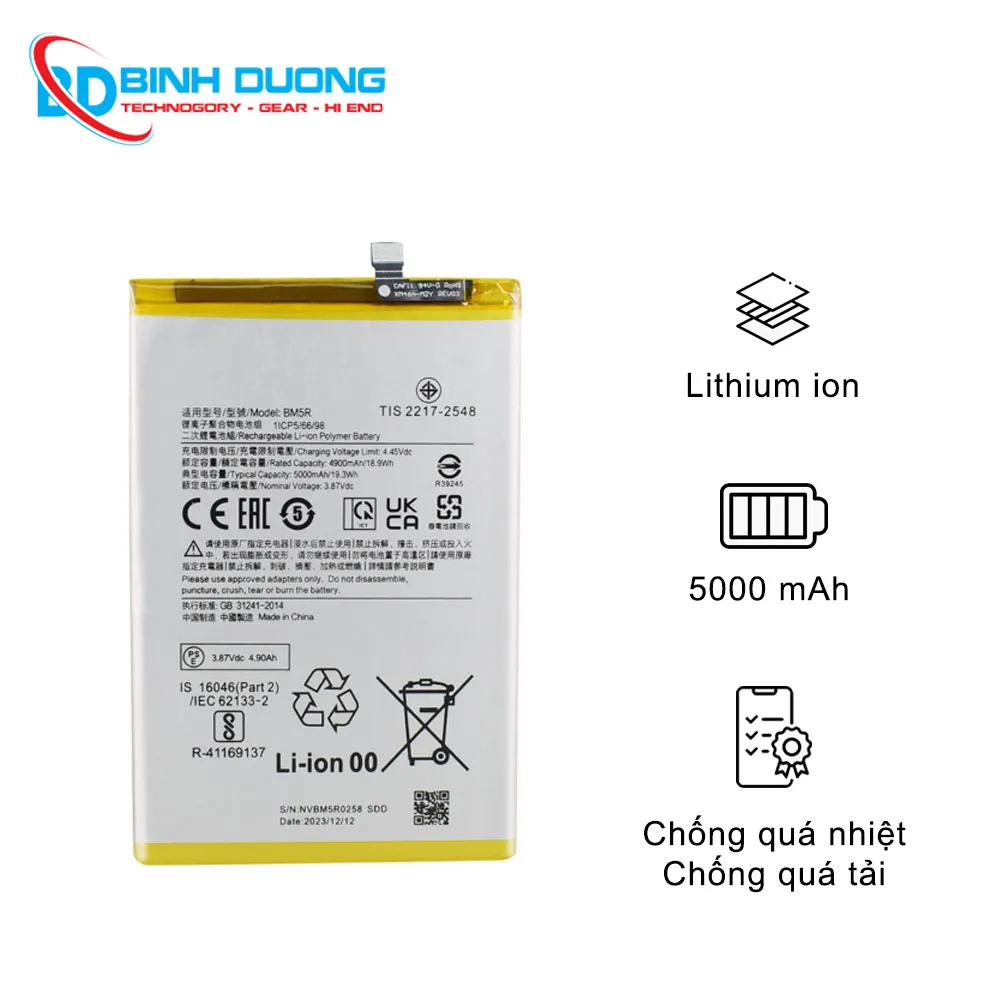 Thay pin Xiaomi Redmi 12