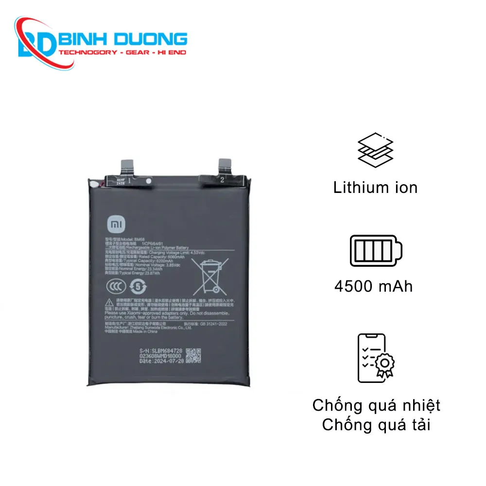 Thay pin Xiaomi 13 Lite