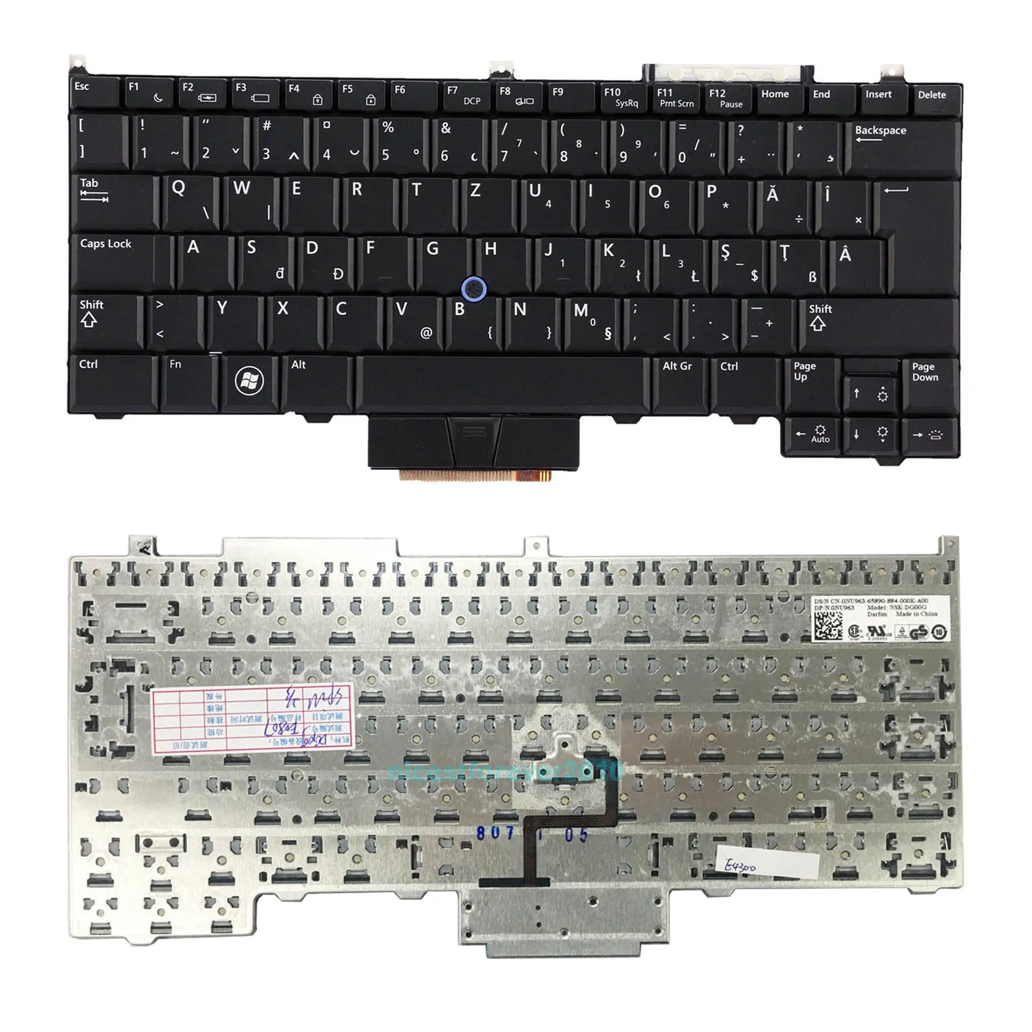Bàn phím Dell LaTiTuDe E4300 0NU963