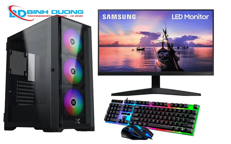 Bộ máy tính đồ họa i5 12400F - H610M - 16G - RX6600