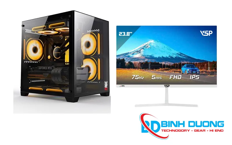 Bộ máy tính gaming I3-7100- VGA GT730- VSP V2407S