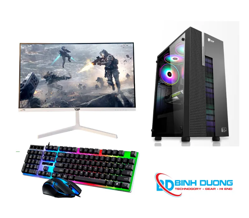 Bộ máy tính gaming i5 12400F/16G/RX580 8GB/VSP 24 inch 