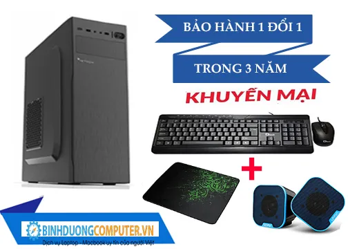 Máy PC CPU i5-10400/ H410M-A Pro/ 8GB/2666/HDD 1TB/SSD 128GB