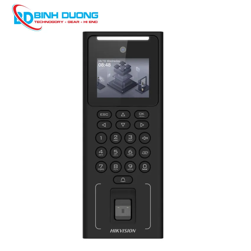 Máy chấm công khuôn mặt, vân tay, thẻ HIKVISION DS-K1T321MFWX