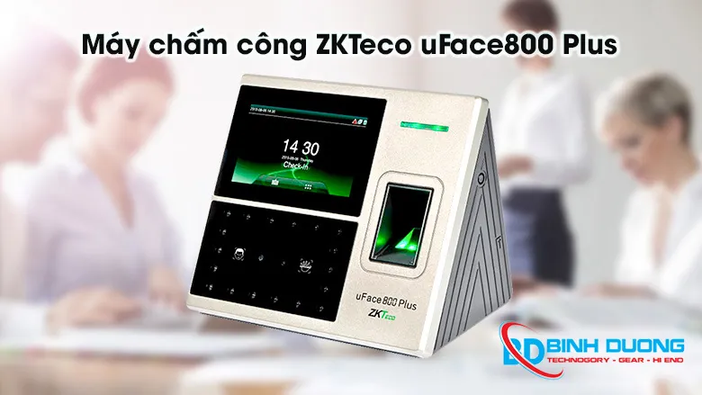 Máy chấm công vân tay và khuôn mặt ZKTeco uFace800 Plus
