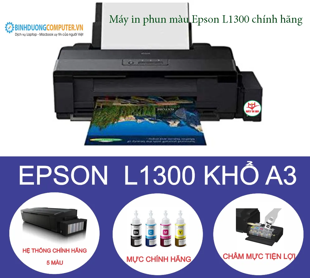 Máy in phun màu Epson L1300 chính hãng