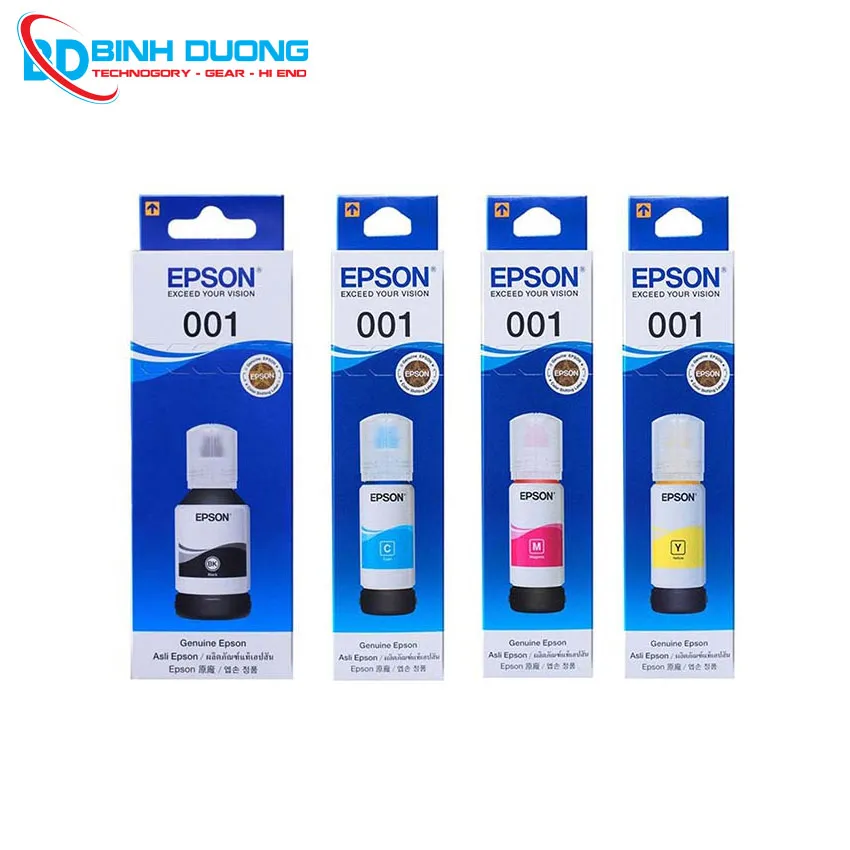 Mực in phun Epson Chính hãng Epson 001 ( 4 màu )
