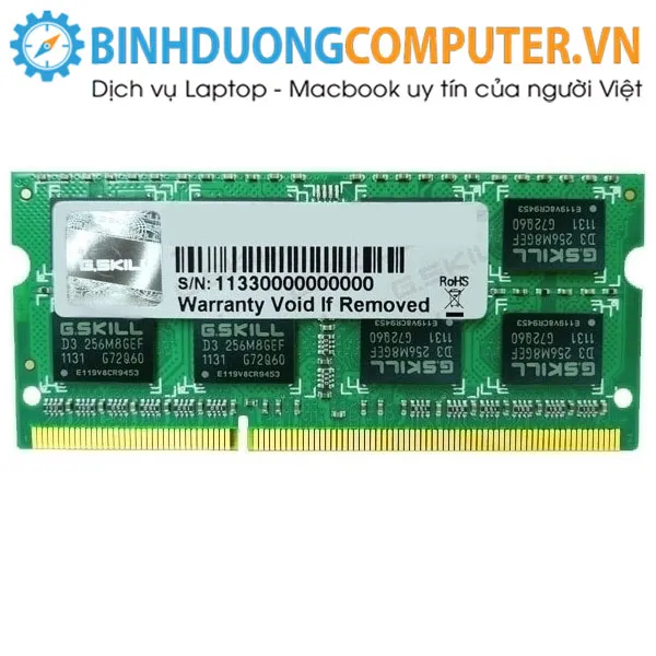 Ram DDR3L laptop Gskill 4GB Bus 1600 Mhz Vol 1.35V - CL9 S/p Intel XMP heatsink aluminium haswell