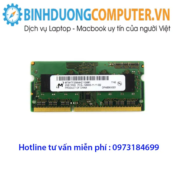 Ram ddr3 Laptop 2GB/1600 PC3L(hàng nhập khẩu)
