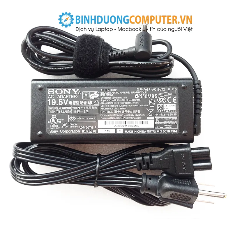 Sạc Laptop Sony 90W 19.5V – 4.7A