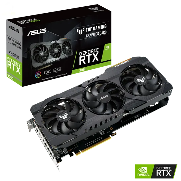 VGA ASUS TUF Gaming GeForce RTX 3060 V2 OC 12GB GDDR6